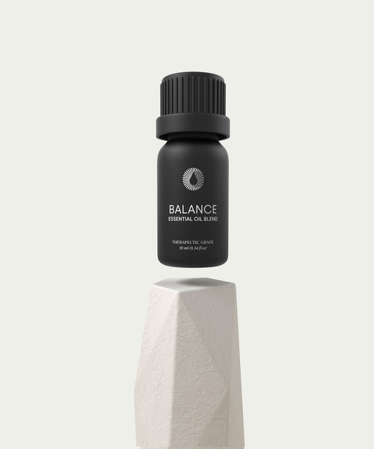 An essential oil blend of eucalyptus, lemon, sandalwood, and cedar by Bursera.